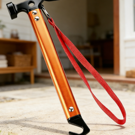 Lightweight Camping Hammer - 3-in-1 Tent Peg Hammer (Portable Outdoor Tool)