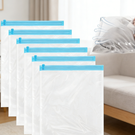 Reusable Travel Compression Bags, Roll-Up Storage Bags for Suitcase Packing
