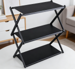 Camping Storage Shelf, Foldable Stand Desktop Storage Rack for Tent RV Picnic Hiking BBQ - Image 2